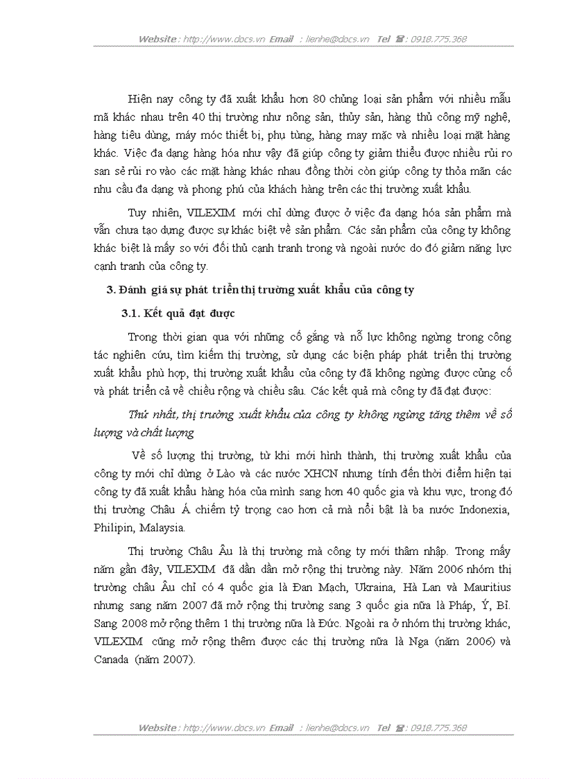 image for page Một số giải pháp đẩy mạnh phát triển thị trường xuất khẩu của công ty Cổ phần xuất nhập khẩu và hợp tác đầu tư VILEXIM