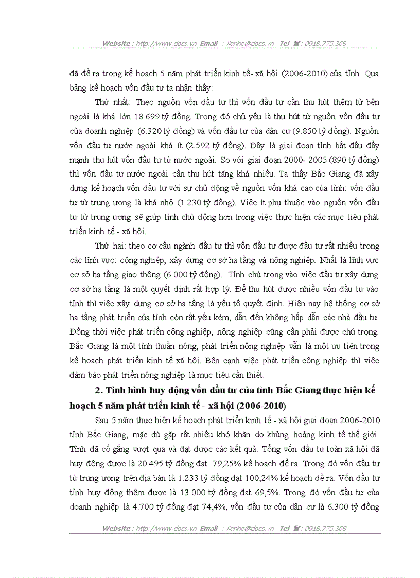 image for page Giải pháp huy động vốn đầu tư thực hiện kế hoạch 5 năm phát triển kinh tế xã hội tỉnh Bắc Giang 2011 2015