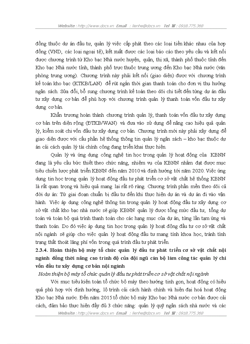 image for page Đầu tư phát triển hệ thống kho bạc nhà nước giai đoạn 2005 2015