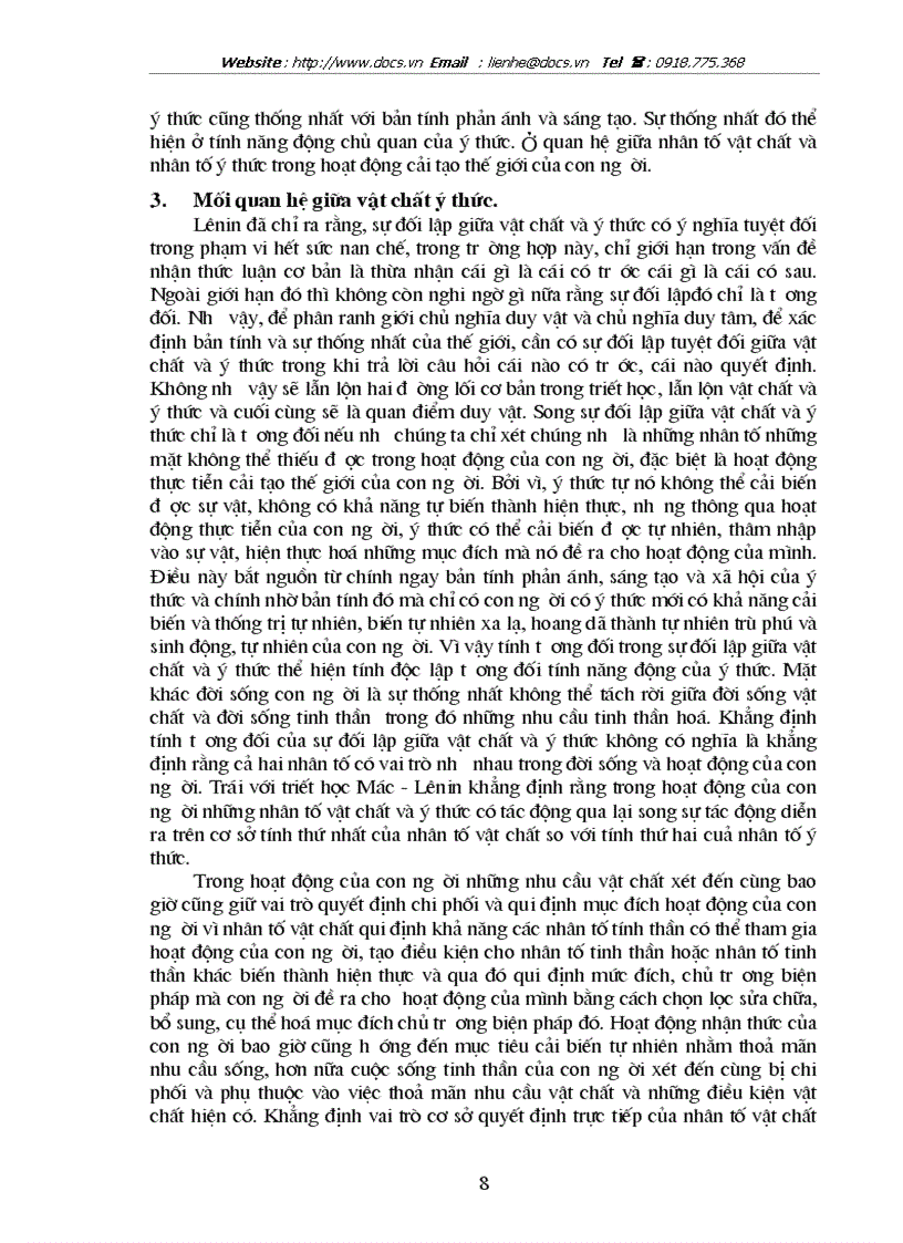 image for page Mối quan hệ biện chứng giữa vật chất và ý thức trong nền kinh tế ở nước ta hiện nay