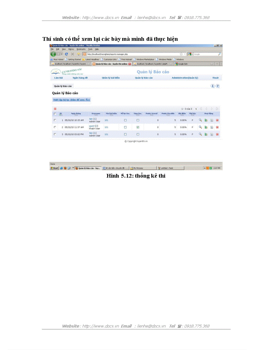 image for page Website luyện thi trắc nghiệm trực tuyến môn Hoá tại Công ty CP giải pháp và phát triển phần mềm ADC PHP SQL