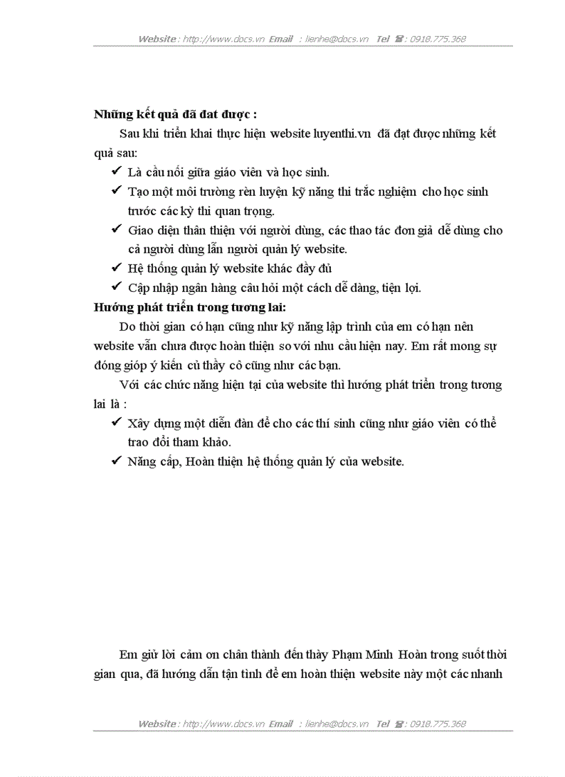 image for page Website luyện thi trắc nghiệm trực tuyến môn Hoá tại Công ty CP giải pháp và phát triển phần mềm ADC PHP SQL