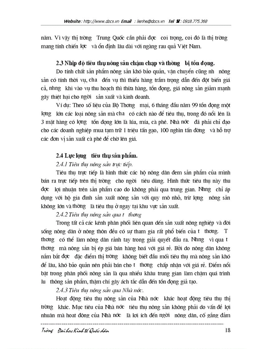 image for page Thực trạng và giải pháp tiêu thụ nông sản hiện nay ở Việt nam