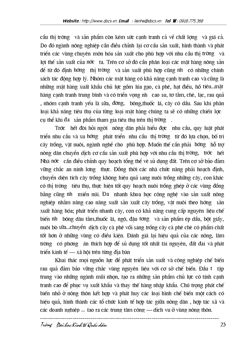 image for page Thực trạng và giải pháp tiêu thụ nông sản hiện nay ở Việt nam