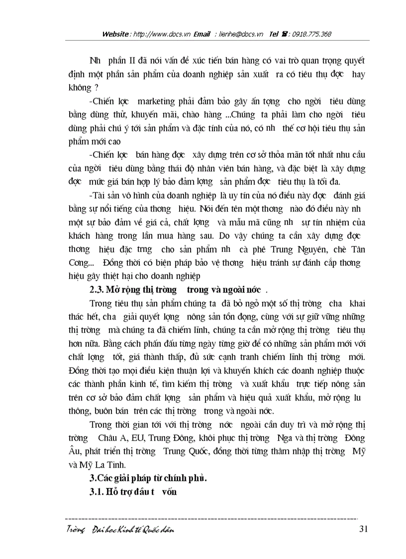 image for page Thực trạng và giải pháp tiêu thụ nông sản hiện nay ở Việt nam