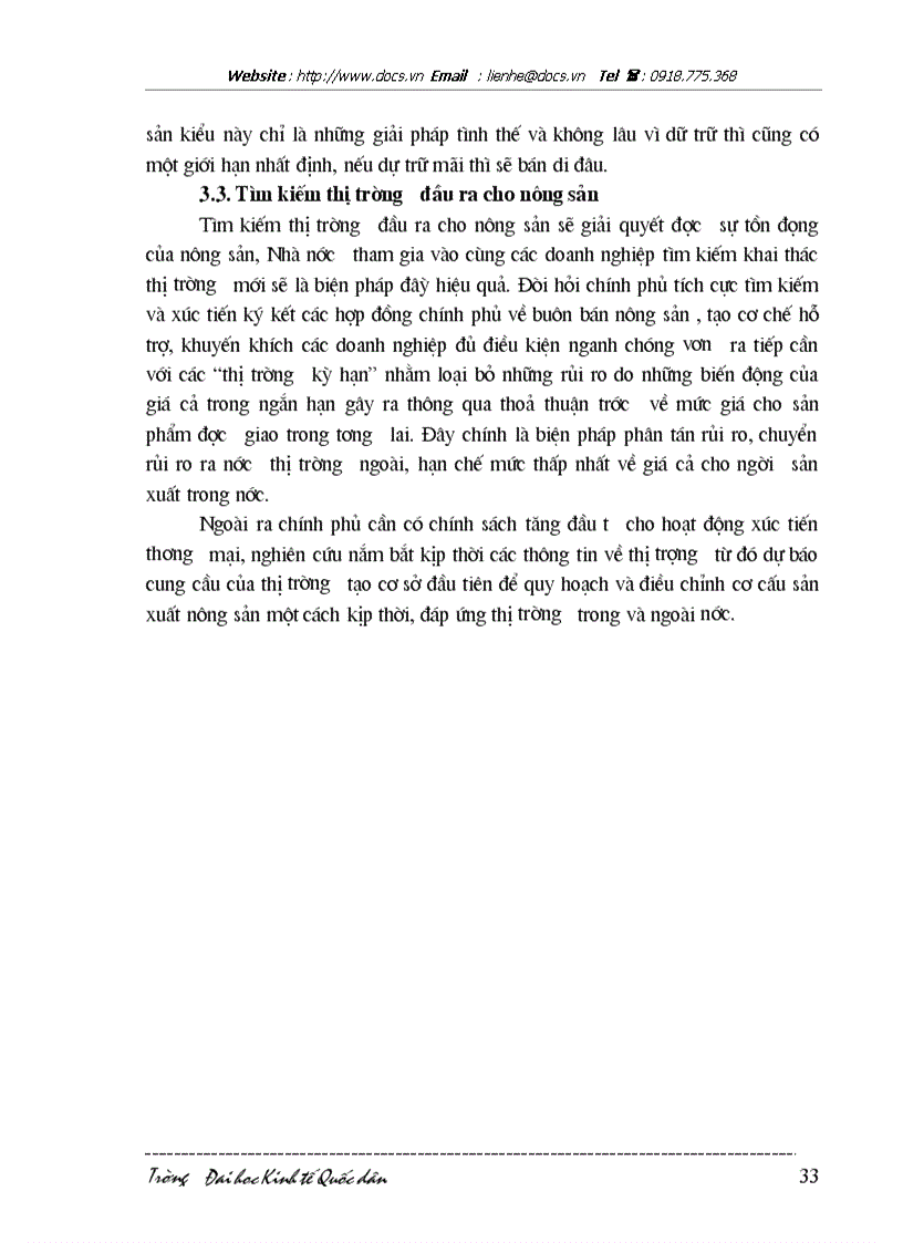 image for page Thực trạng và giải pháp tiêu thụ nông sản hiện nay ở Việt nam