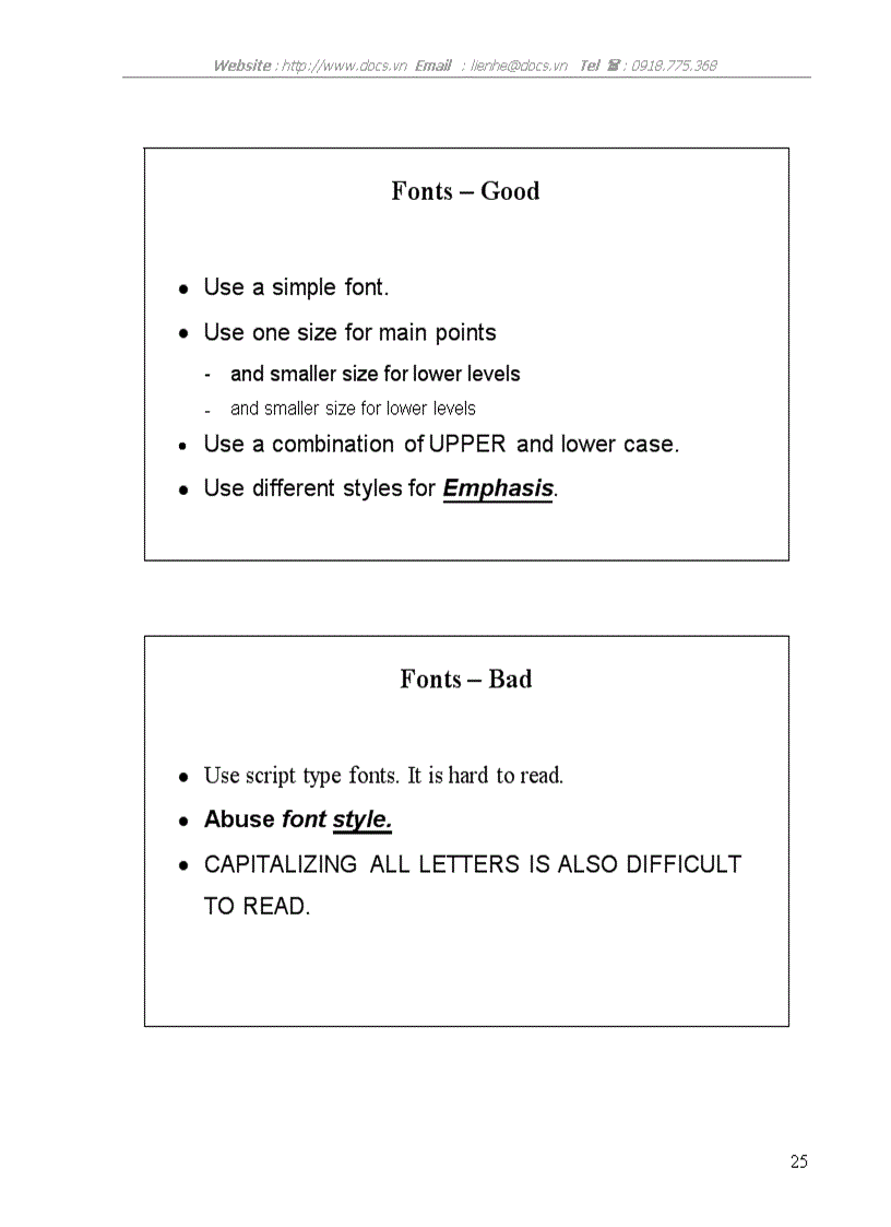image for page Some strategies to give an effective PowerPoint presentation for the 4th year student of English Faculty Hanoi Open University