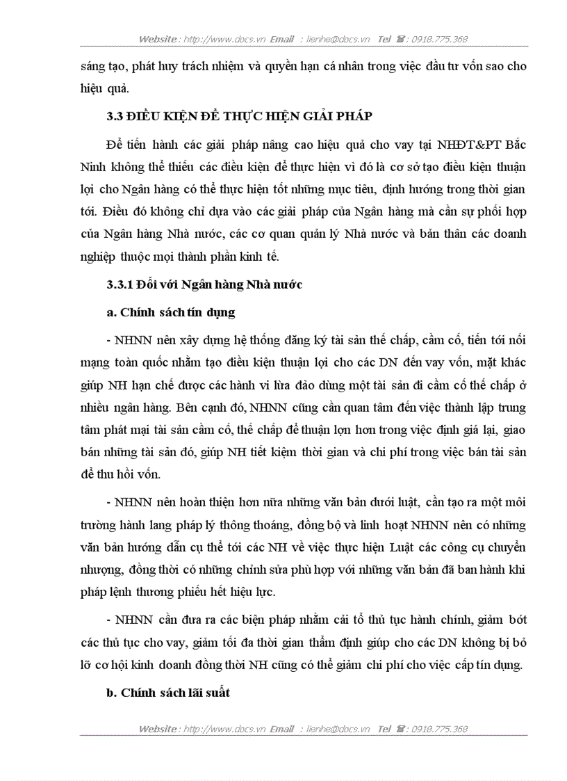 image for page Một số giải pháp nâng cao hiệu quả cho vay tại Ngân hàng Đầu tư và Phát triển Bắc Ninh