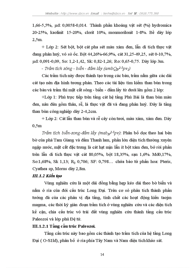 image for page Điều tra đánh giá trữ lượng chất lượng cát thạch anh Phong Điền làm nguyên liệu cho công nghiệp sản xuất thuỷ tinh gốm sứ menfrit