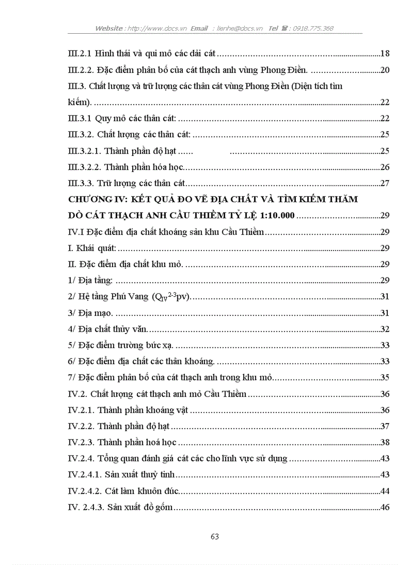 image for page Điều tra đánh giá trữ lượng chất lượng cát thạch anh Phong Điền làm nguyên liệu cho công nghiệp sản xuất thuỷ tinh gốm sứ menfrit