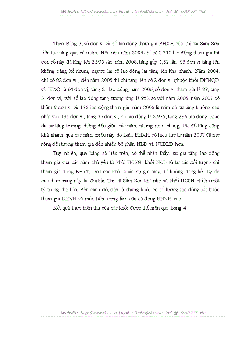 image for page Thực trạng và một số giải pháp nhằm nâng cao hiệu quả công tác thu BHXH tại BHXH thị xã Sầm Sơn Thanh Hoá