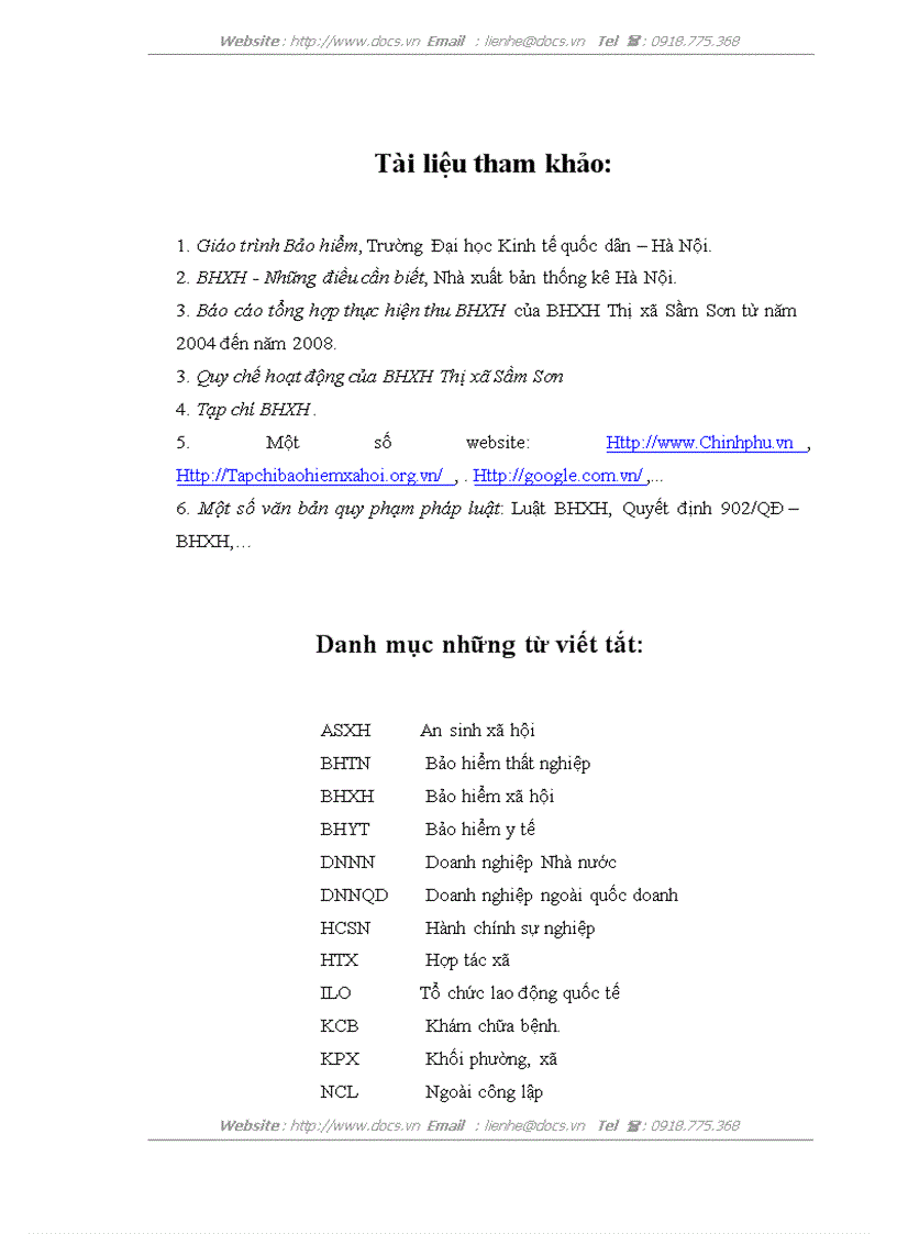 image for page Thực trạng và một số giải pháp nhằm nâng cao hiệu quả công tác thu BHXH tại BHXH thị xã Sầm Sơn Thanh Hoá