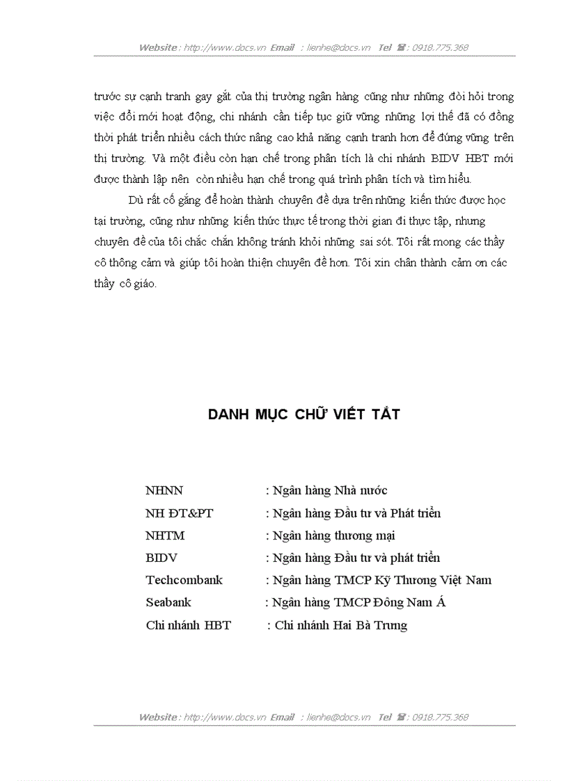 image for page Một số giải pháp chủ yếu nâng cao năng lực cạnh tranh của chi nhánh ngân hàng Đầu tư và phát triển Hai Bà Trưng