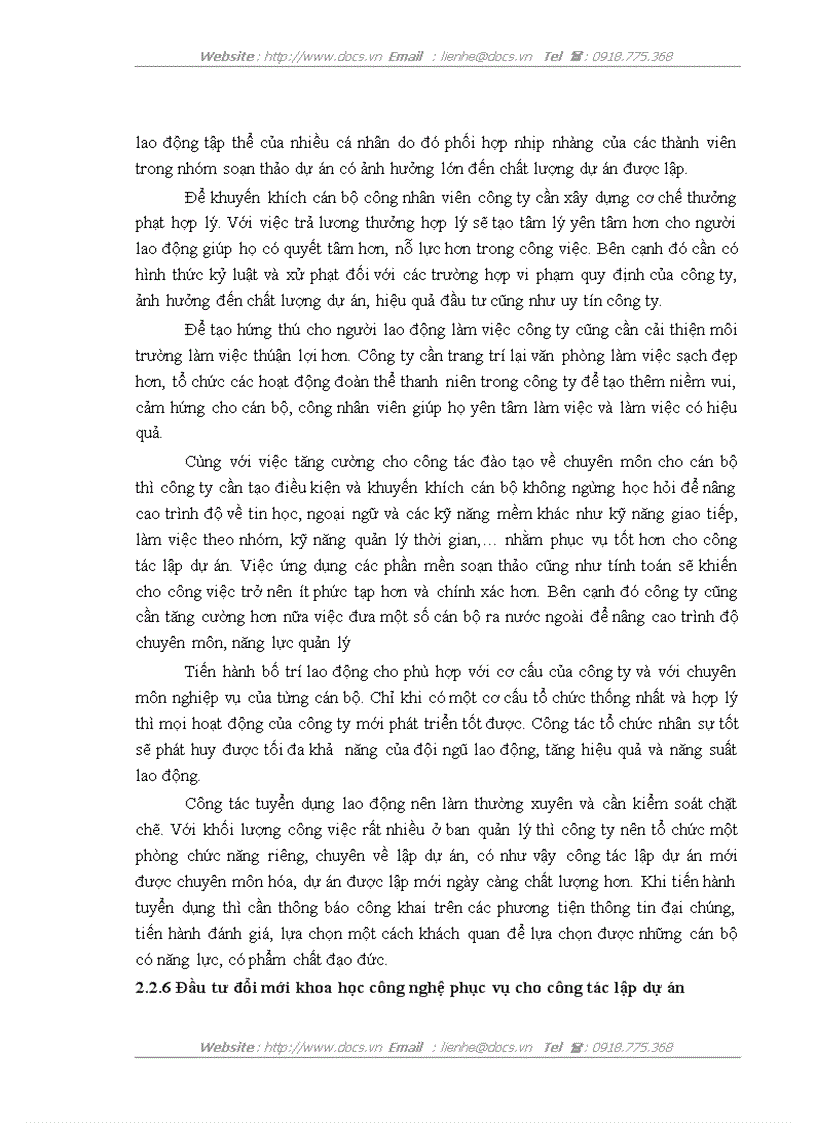 image for page Hoàn thiện công tác lập dự án tại công ty cổ phần đầu tư xây dựng Hà Nội