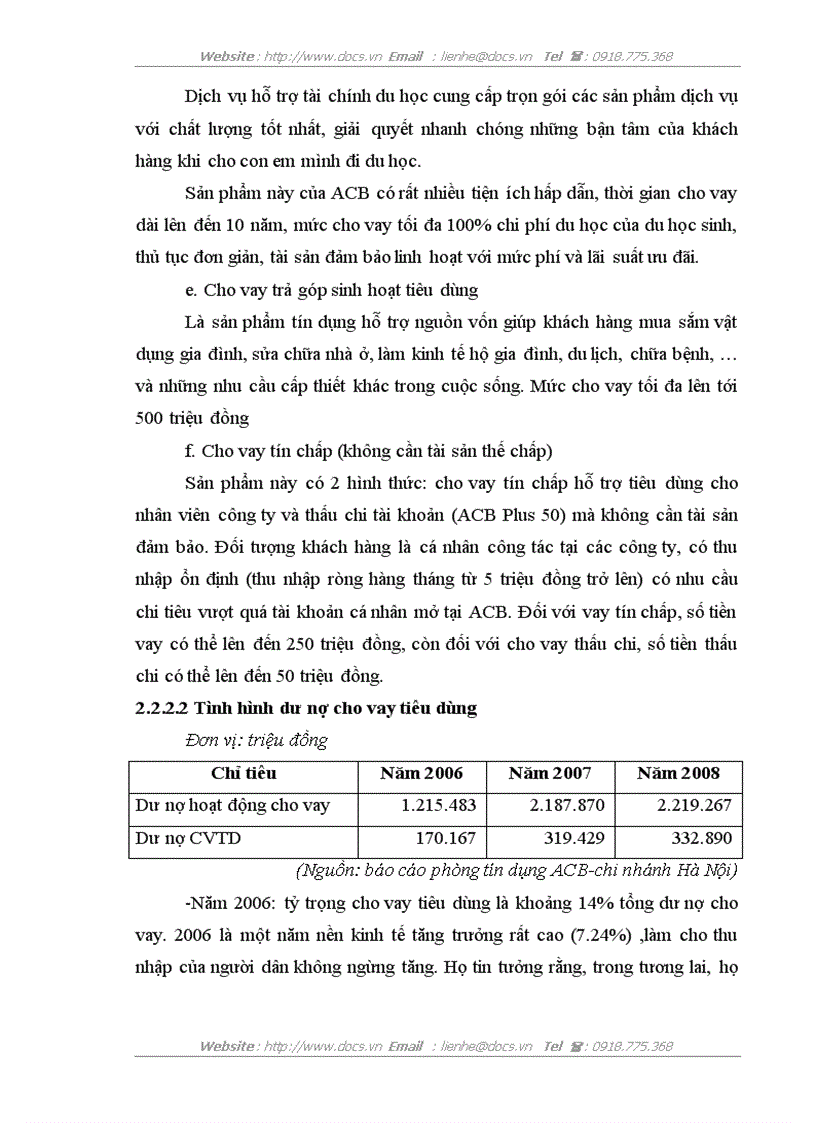 image for page Giải pháp mở rộng cho vay tiêu dùng tại ngân hàng thương mại cổ phần á châu chi nhánh hà nội