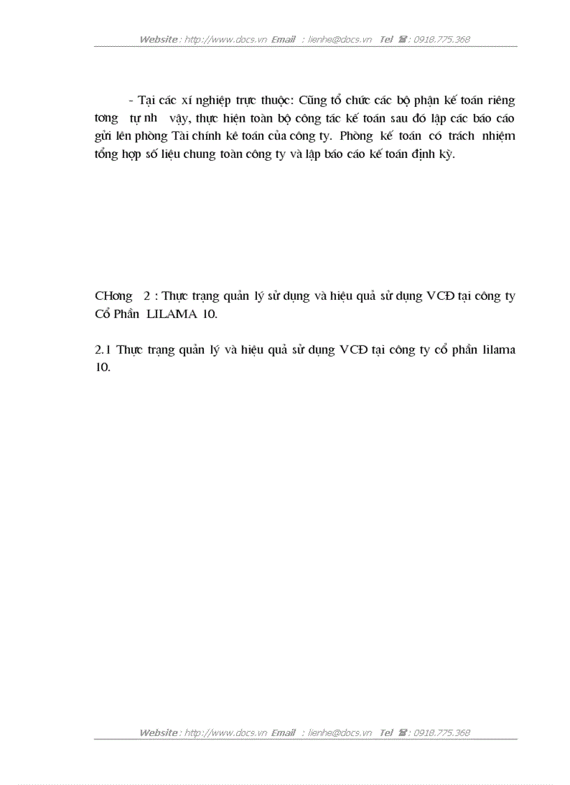 image for page Vốn cố định và các giả pháp nâng cao hiệu quả sử dụng vốn cố định tại công ty cổ phần Lắp Máy và Xây Dựng 10