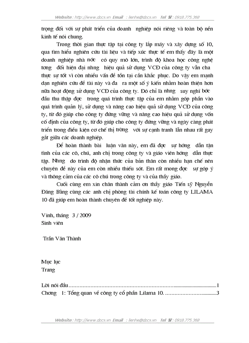 image for page Vốn cố định và các giả pháp nâng cao hiệu quả sử dụng vốn cố định tại công ty cổ phần Lắp Máy và Xây Dựng 10