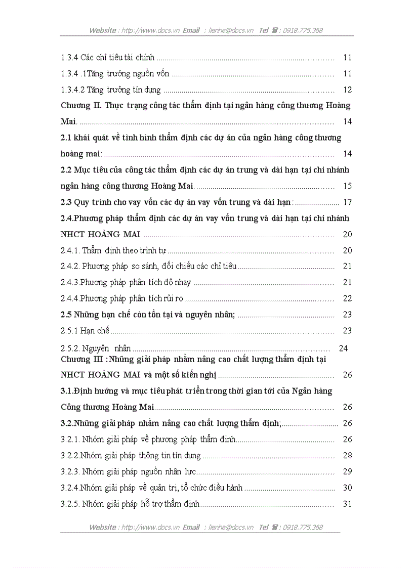 image for page Báo cao tổng hợp Tại ngânhàng NHTMCP Công Thương VietinBank Hoàng Mai