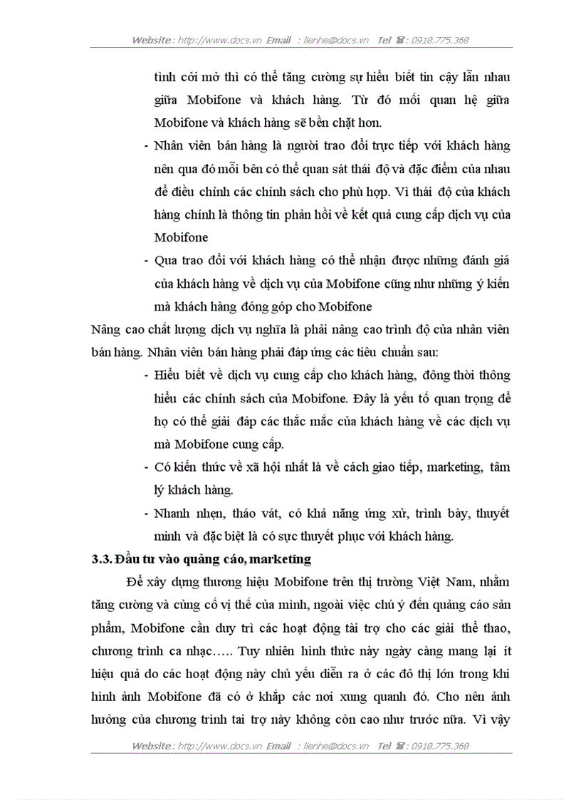 image for page Báo cao tổng hợp Tại Công ty Thông tin di đông VMS Mobifone