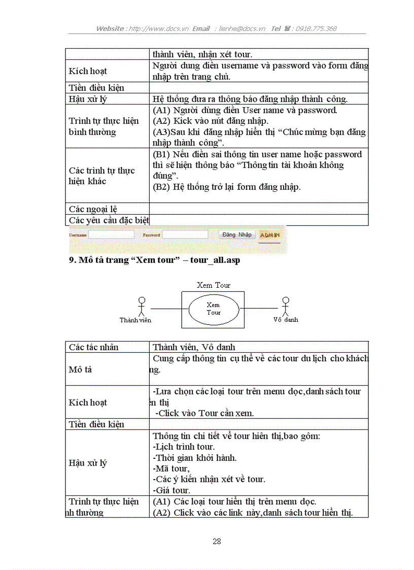 image for page Website xem và đặt tuor du lịch