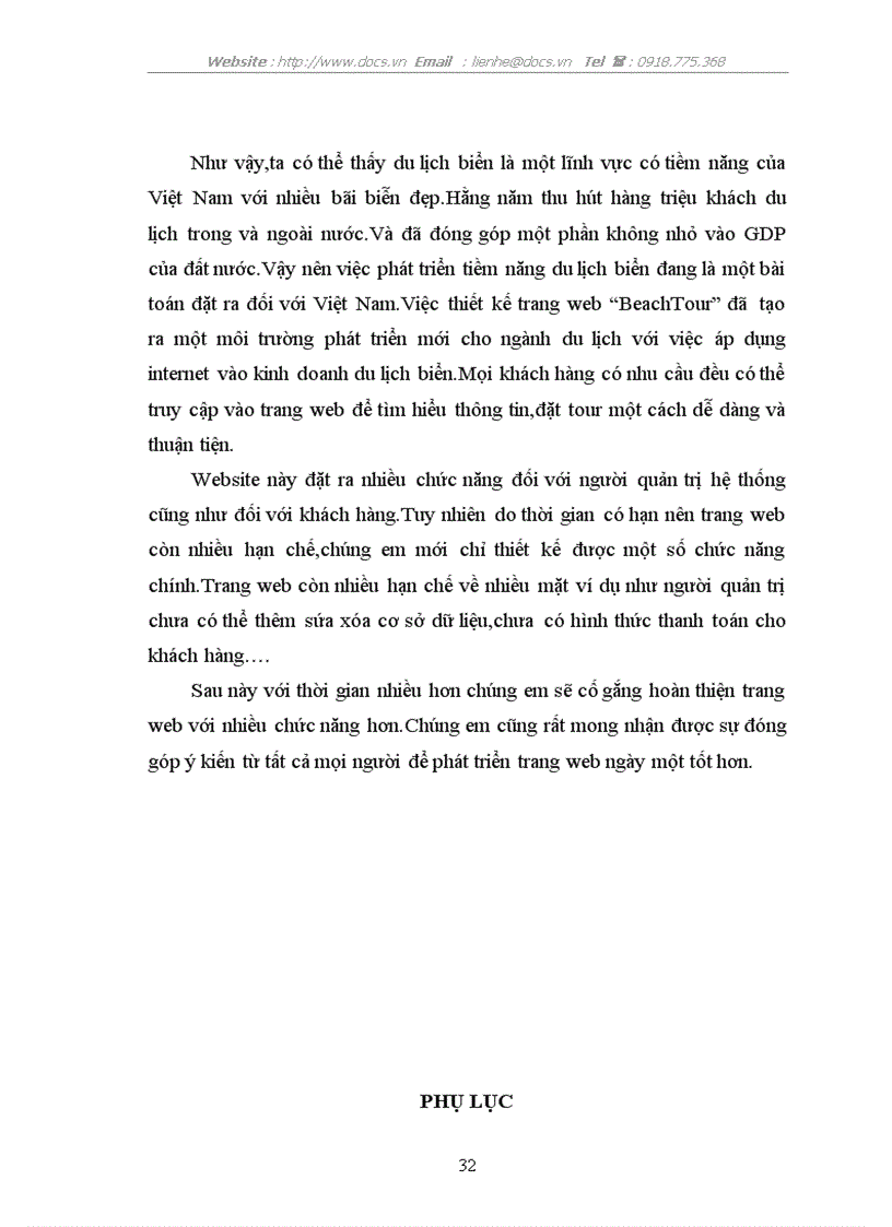 image for page Website xem và đặt tuor du lịch