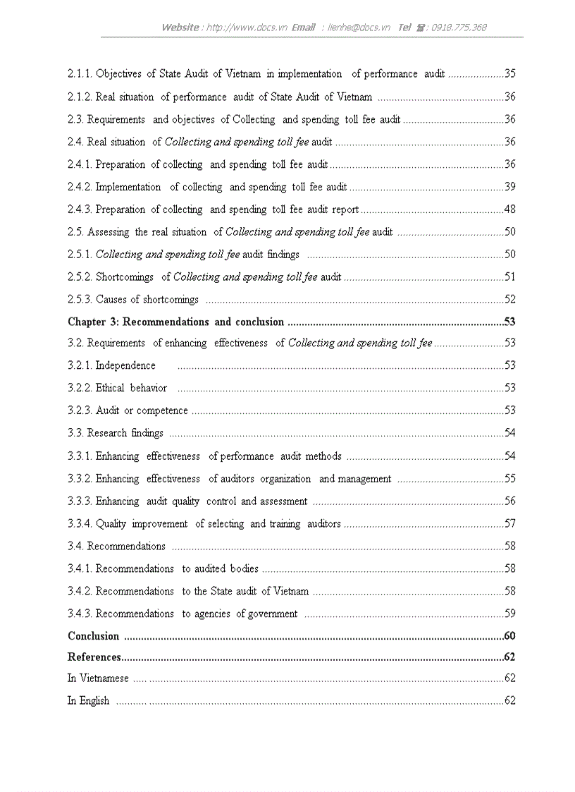 image for page Performance audit with enhancing effectiveness of Collecting and spending toll fee