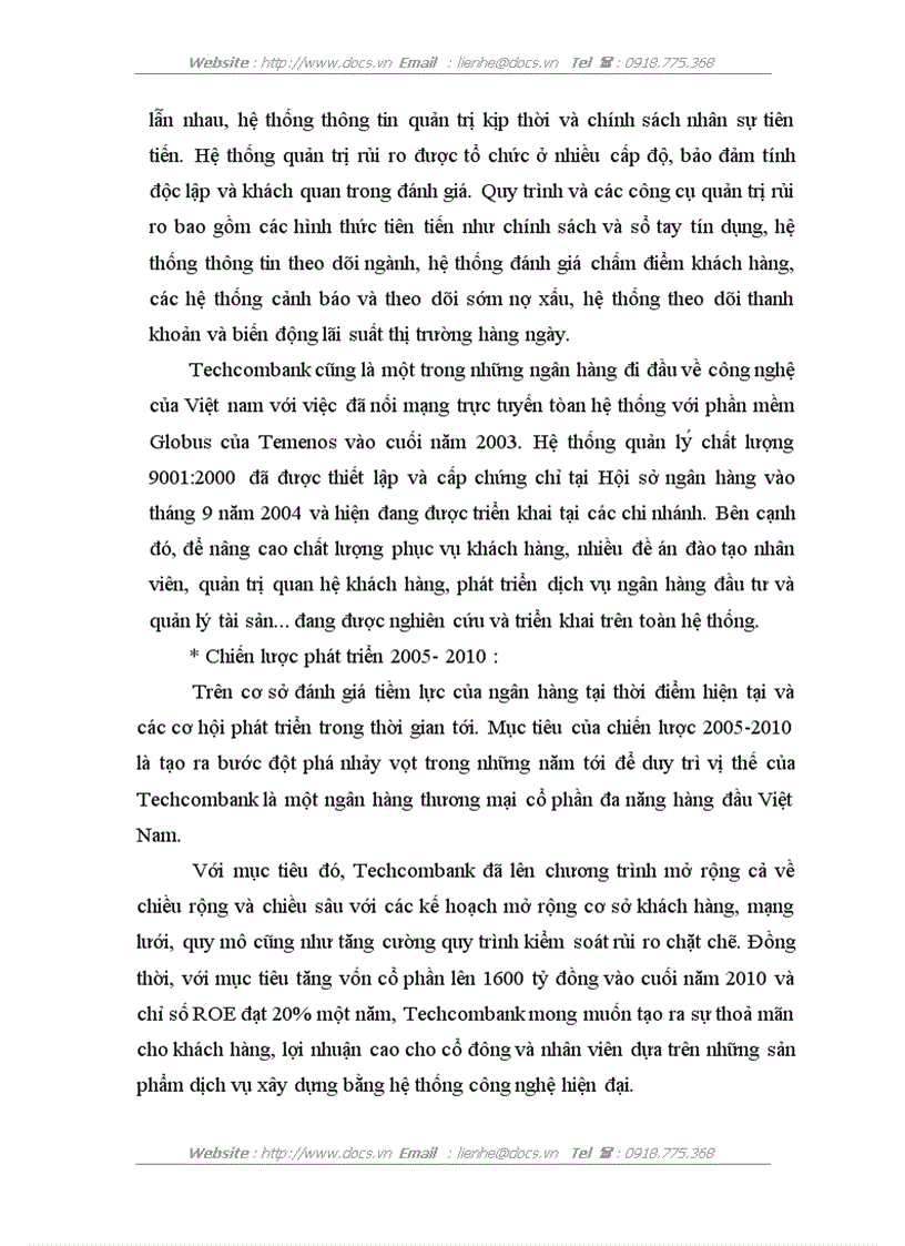 image for page Xây dựng hệ chương trình quản lý tiền vay tại Ngân hàng thương mại cổ phần kỹ thương Việt Nam