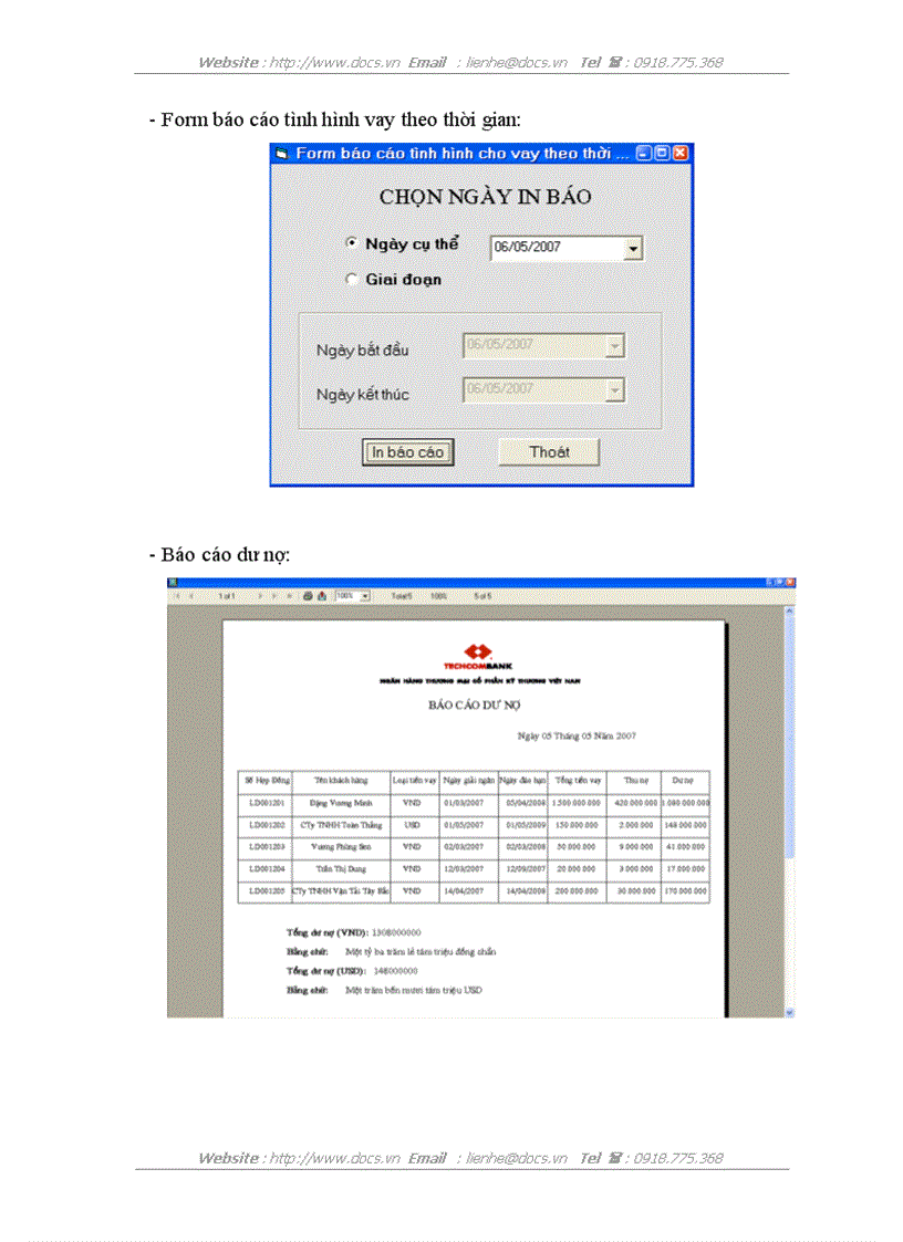image for page Xây dựng hệ chương trình quản lý tiền vay tại Ngân hàng thương mại cổ phần kỹ thương Việt Nam