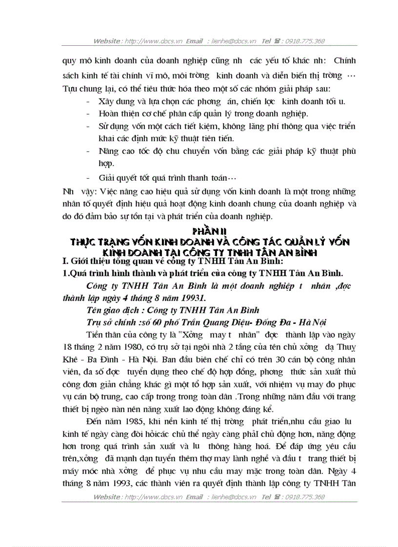 image for page Một số giải pháp nâng cao hiệu quả sử dụng vốn kinh doanh của các doanh nghiệp trong điều kiện hiện nay