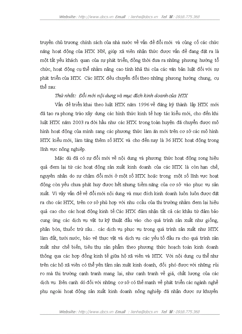 image for page Đổi mới và phát triển các Hợp tác xã nông nghiệp theo Luật hợp tác xã năm 2003 ở huyện Nam Trực tỉnh Nam Định