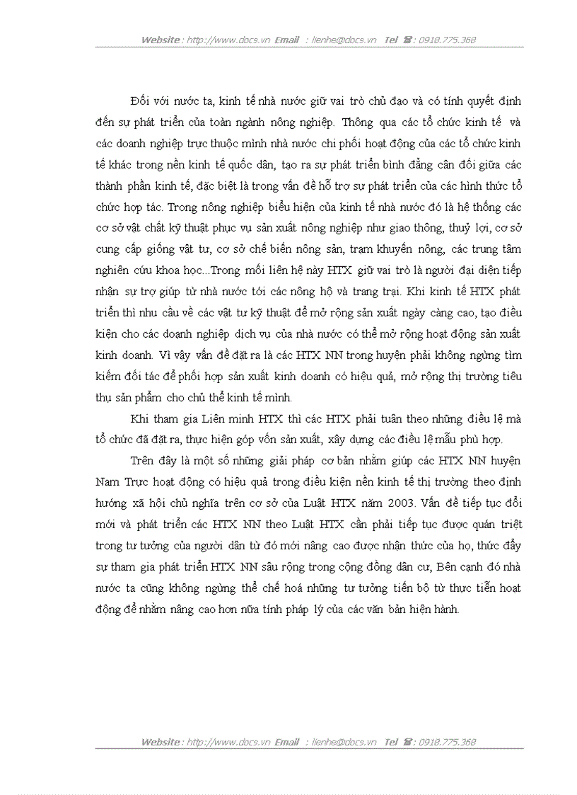 image for page Đổi mới và phát triển các Hợp tác xã nông nghiệp theo Luật hợp tác xã năm 2003 ở huyện Nam Trực tỉnh Nam Định