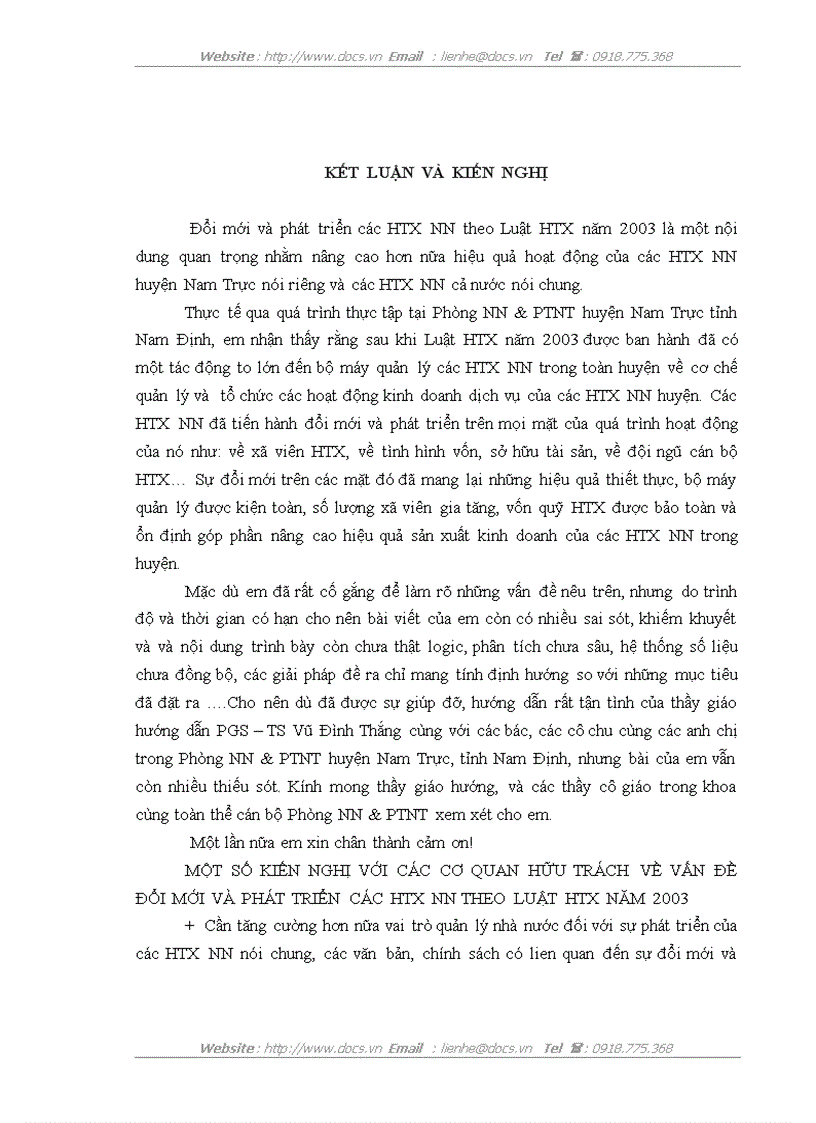 image for page Đổi mới và phát triển các Hợp tác xã nông nghiệp theo Luật hợp tác xã năm 2003 ở huyện Nam Trực tỉnh Nam Định