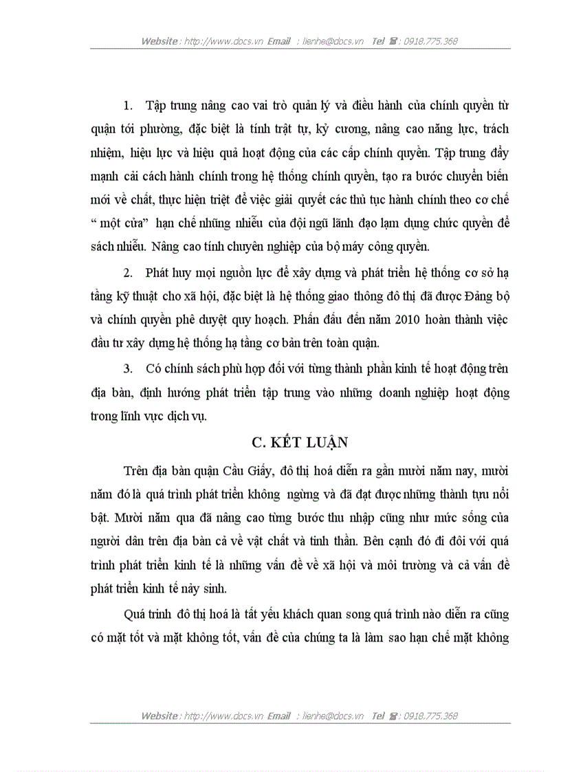 image for page Một số giải pháp chủ yếu đẩy mạnh phát triển kinh tế quận Cầu Giấy từ các xã thị trấn trong quá trình đô thị hoá