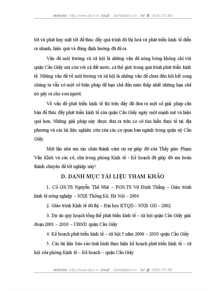 image for page Một số giải pháp chủ yếu đẩy mạnh phát triển kinh tế quận Cầu Giấy từ các xã thị trấn trong quá trình đô thị hoá