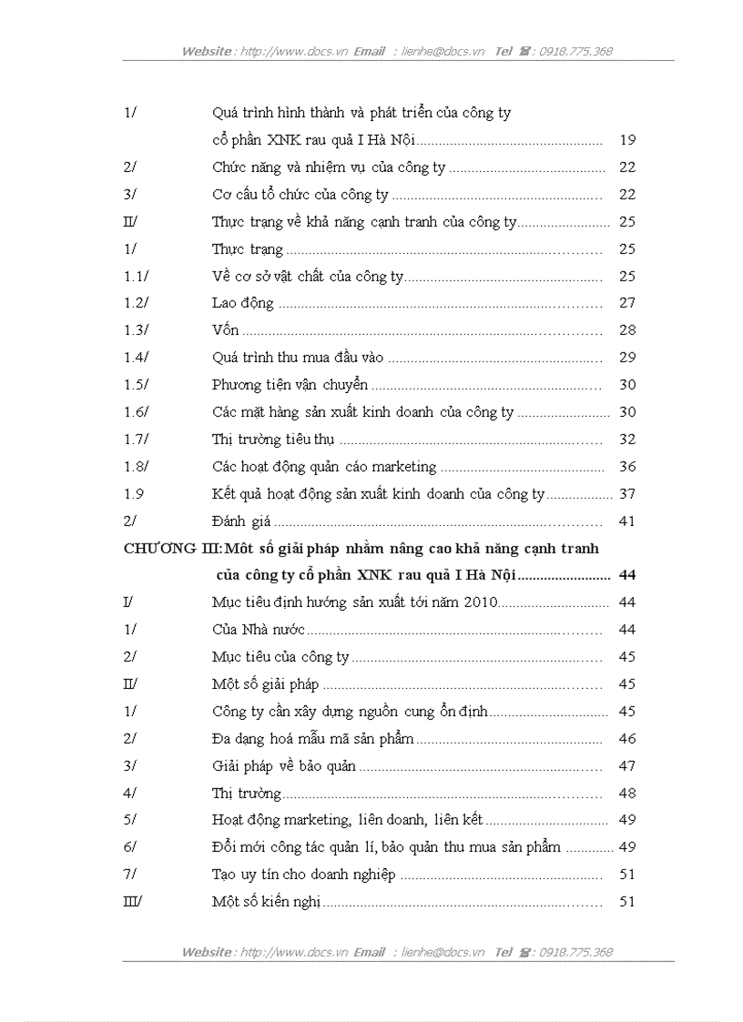 image for page Một số giải pháp nhằm nâng cao khả năng cạnh tranh của công ty cổ phần xuất nhập khẩu rau quả I Hà Nội