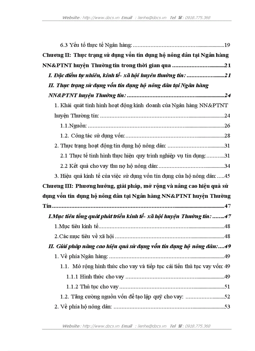 image for page Nâng Cao Hiệu Quả Sử Dụng Vốn Tín Dụng Hộ Nông dân Tại Ngân Hàng Nông Nghiệp VÀ Phát Triển Nông Thôn Huyện Thường Tín Tỉnh Hà Tây