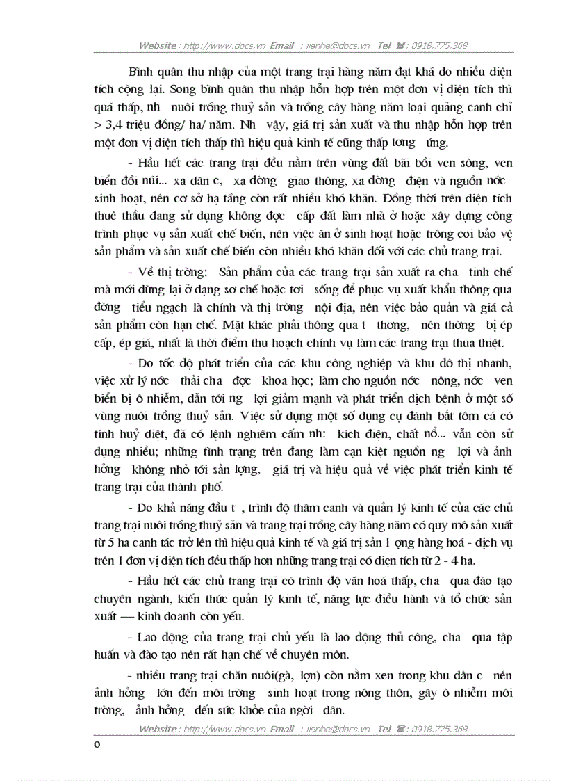 image for page Phương hướng và 1 số giải pháp chủ yếu phát triển kinh tế trang trại trên địa bàn Hải phòng đến năm 2010