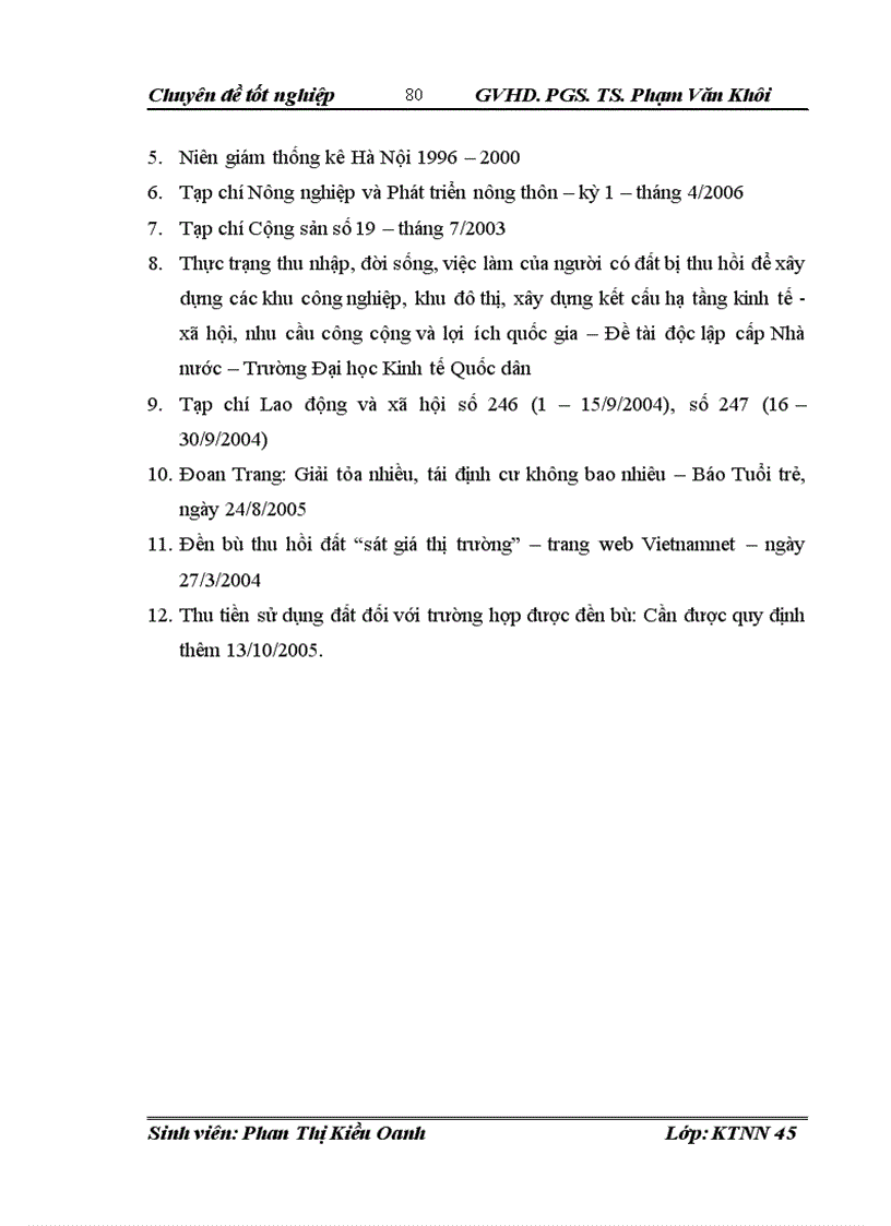 image for page Thực trạng và phương hướng tiếp tục giải quyết việc làm cho lao động nông nghiệp sau khi bị thu hồi đất ở quận Cầu Giấy