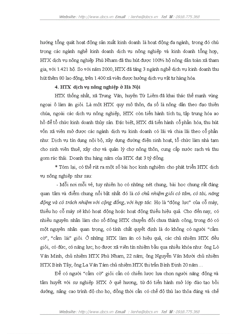 image for page Thực trạng và giải pháp chủ yếu nhằm phát triển và nâng cao hiệu quả hoạt động của hợp tác xã dịch vụ nông nghiệp huyện Việt Yên