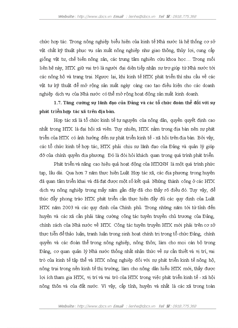 image for page Thực trạng và giải pháp chủ yếu nhằm phát triển và nâng cao hiệu quả hoạt động của hợp tác xã dịch vụ nông nghiệp huyện Việt Yên