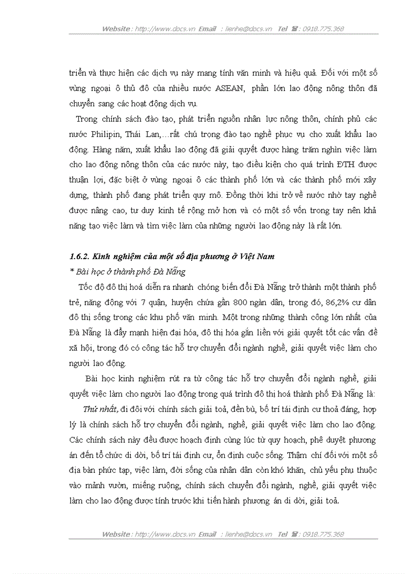 image for page Thực trạng và giải pháp chuyển đổi nghề nghiệp cho người lao động trong quá trình ĐTH nông thôn ở huyện Kinh Môn tỉnh Hải Dương