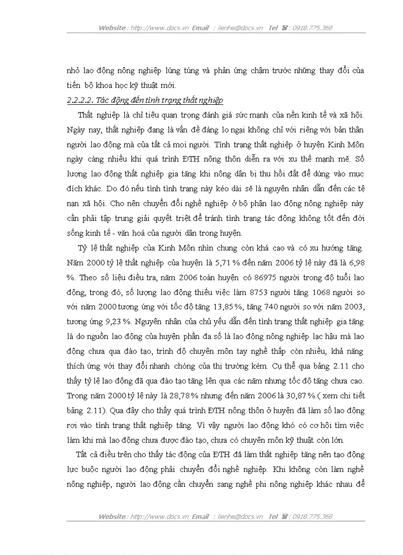 image for page Thực trạng và giải pháp chuyển đổi nghề nghiệp cho người lao động trong quá trình ĐTH nông thôn ở huyện Kinh Môn tỉnh Hải Dương
