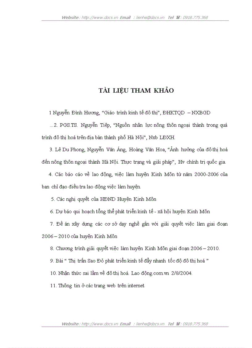 image for page Thực trạng và giải pháp chuyển đổi nghề nghiệp cho người lao động trong quá trình ĐTH nông thôn ở huyện Kinh Môn tỉnh Hải Dương