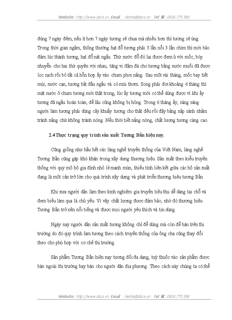 image for page Thực trạng và giải pháp xây dựng và phát triển thương hiệu Tương Bần tại huyện Mỹ Hào tỉnh Hưng Yên