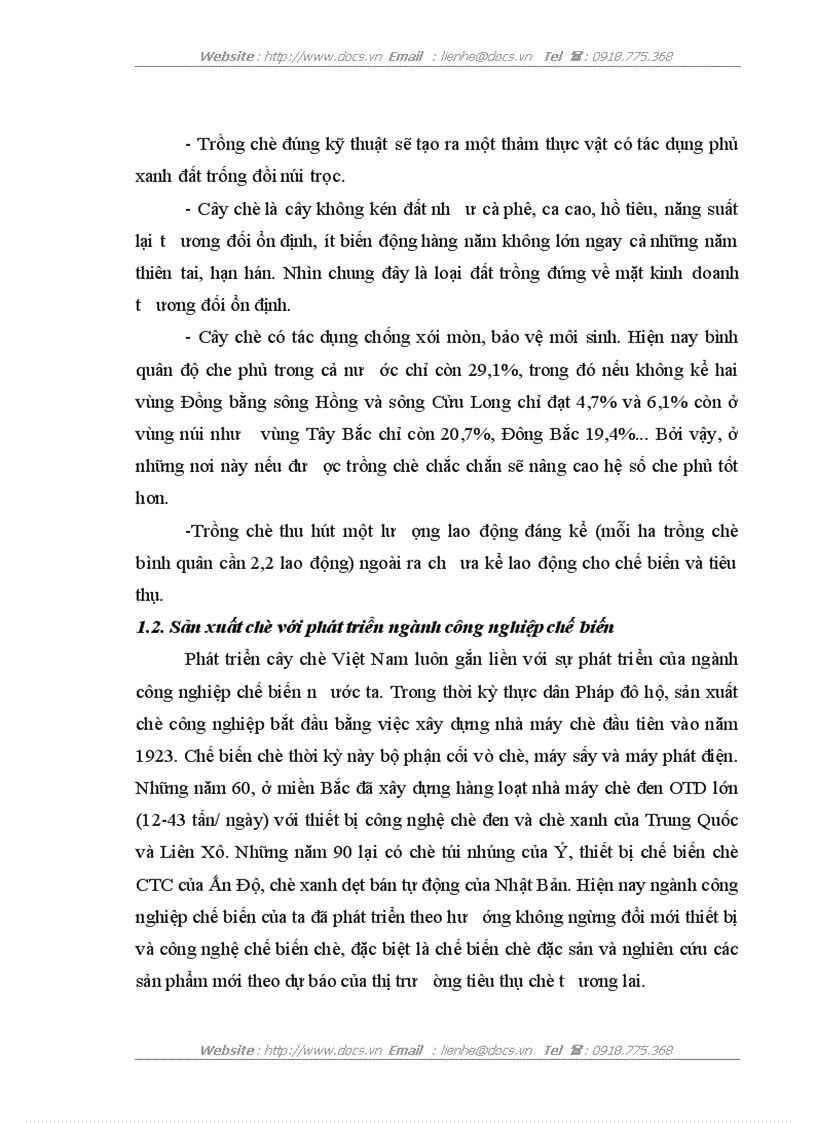 image for page Thực trạng và giải pháp phát triển ngành chè ở Yên Bái từ nay đến năm 2010