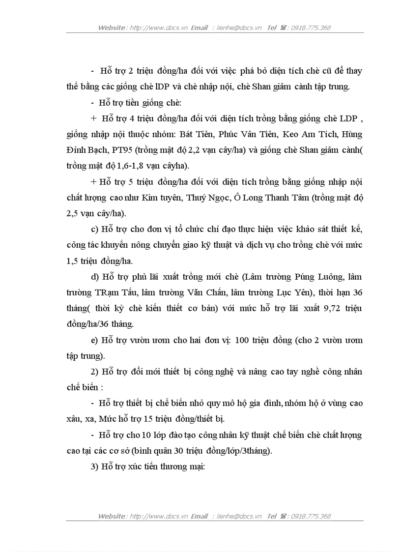 image for page Thực trạng và giải pháp phát triển ngành chè ở Yên Bái từ nay đến năm 2010