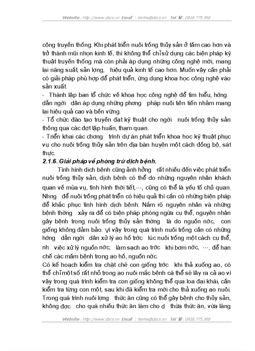 image for page Thực trạng và giải pháp phát triển nuôi trồng thuỷ sản trên địa bàn huyện Hưng Nguyên tỉnh Nghệ An