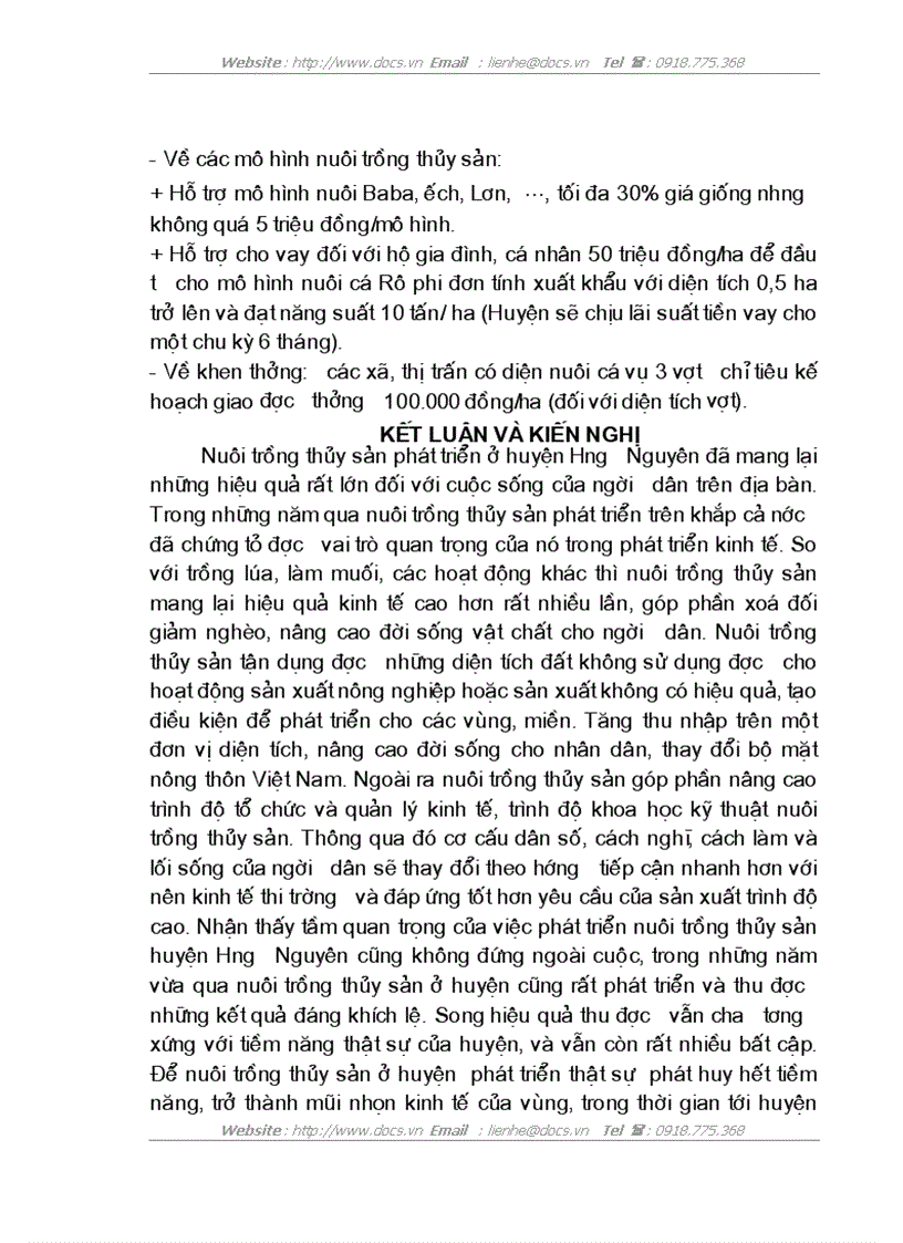 image for page Thực trạng và giải pháp phát triển nuôi trồng thuỷ sản trên địa bàn huyện Hưng Nguyên tỉnh Nghệ An