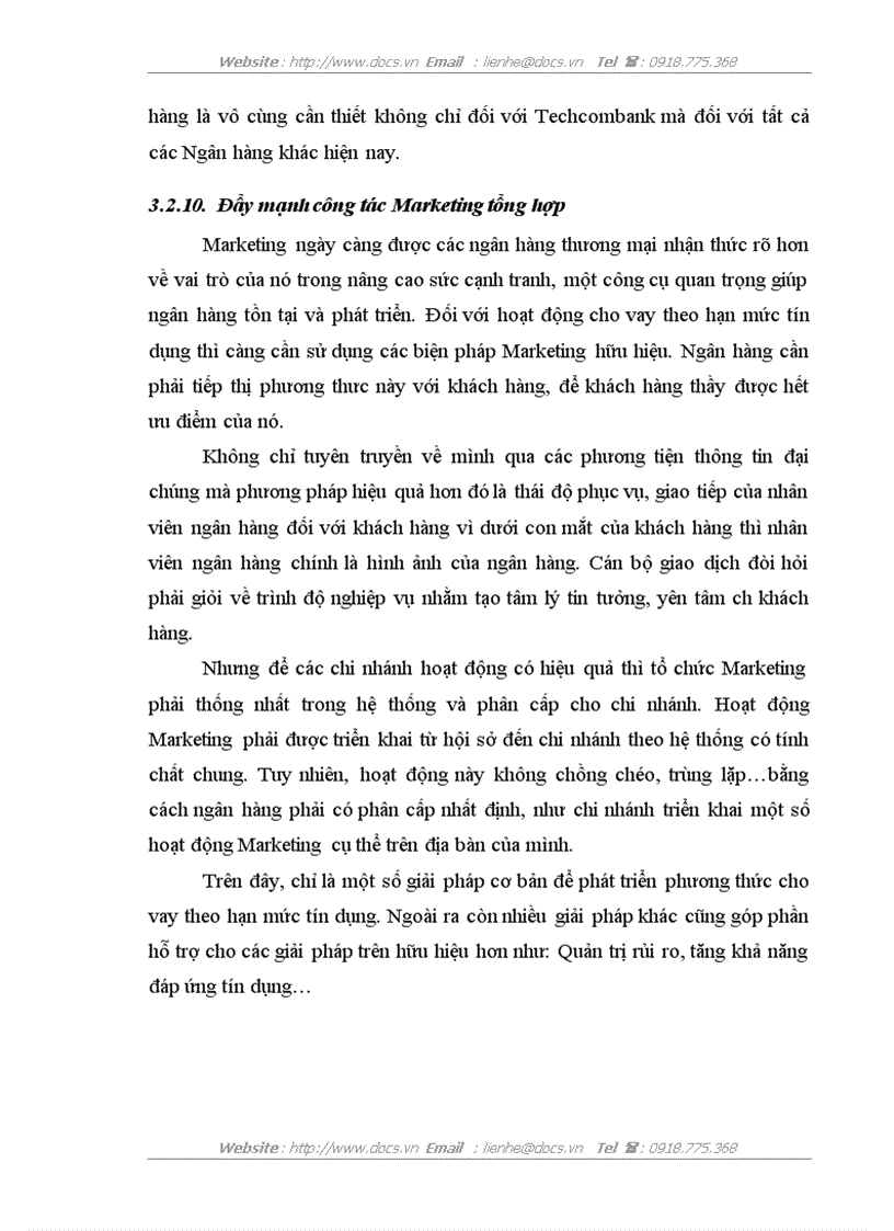 image for page Phát triển cho vay theo hạn mức tín dụng tại Chi nhánh Techcombank Hưng Yên