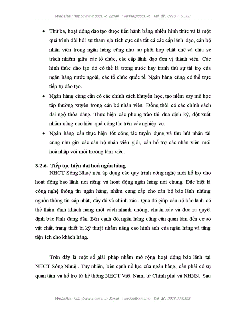 image for page Hoàn thiện nghiệp vụ bảo lãnh tại Ngân hàng Công Thương Sông Nhuệ